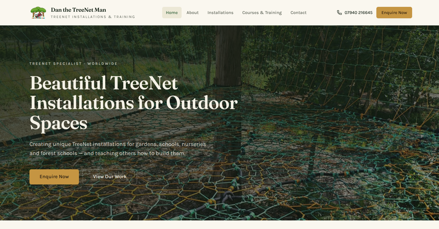 Website designed for DanTheTreeneman
